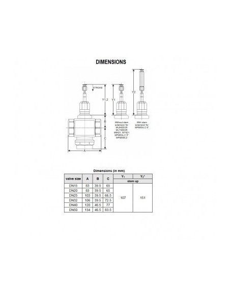 شیر موتوری هانیول سه راهه برنجی "1/4 1