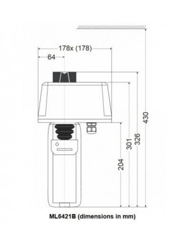 محرک الکتریکی ON/OFF هانیول ML6421B3004