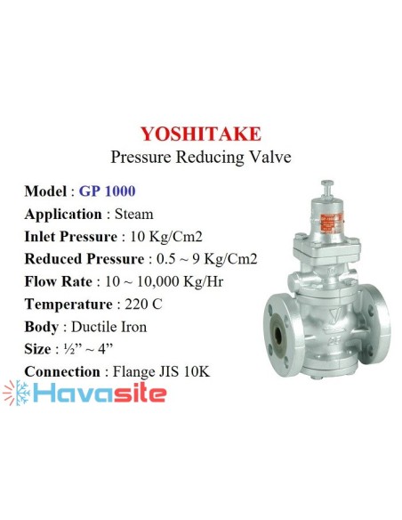 شیر فشار شکن GP-1000 سایز DN40A