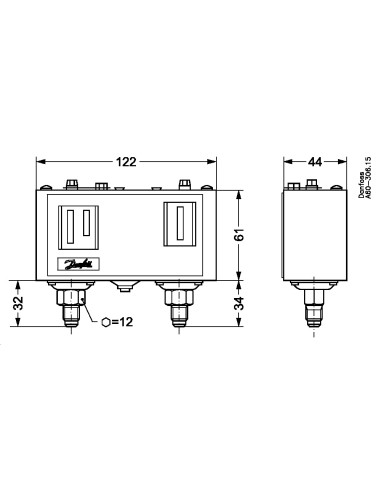 تنظیم‌کننده فشار دانفوس Danfoss KP 15...