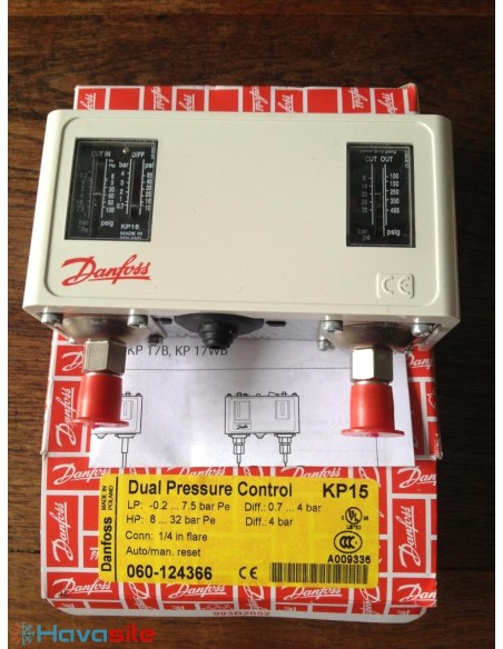 تنظیم‌کننده فشار دانفوس Danfoss KP 15 (بدون ریست)